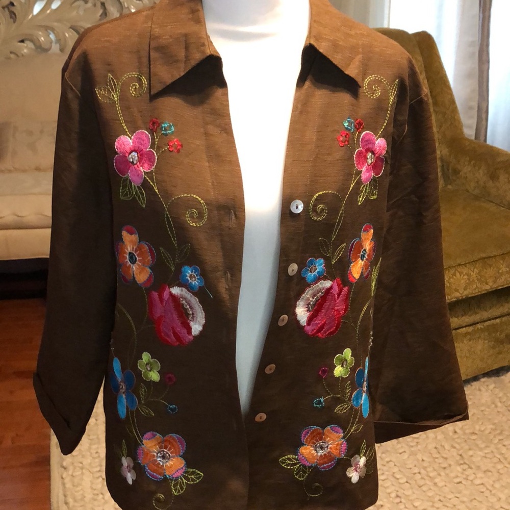 Silk Embroidered Top - Picture 11 of 11